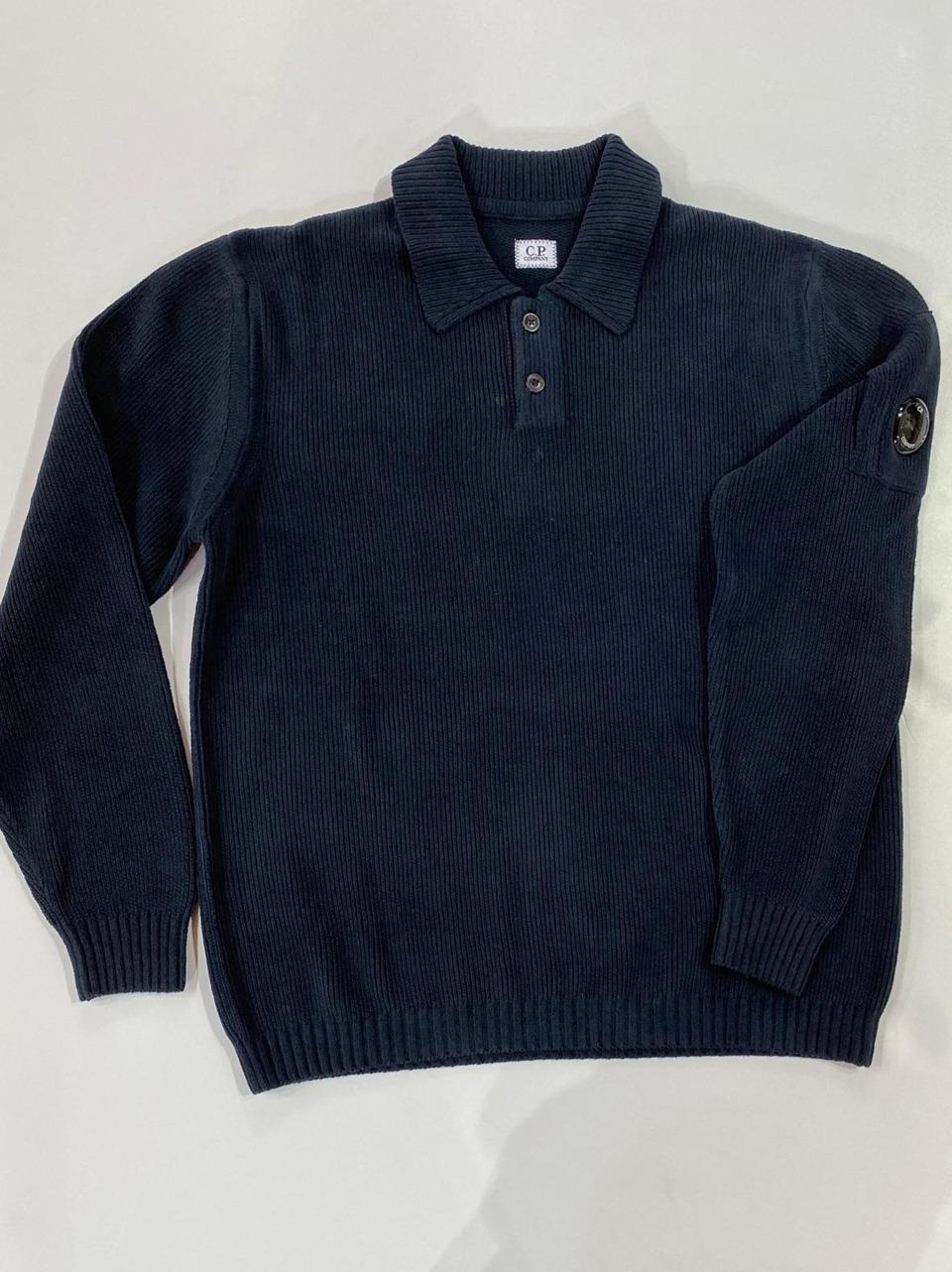 maglia polo in ciniglia KN021A 005558G B C.P COMPANY