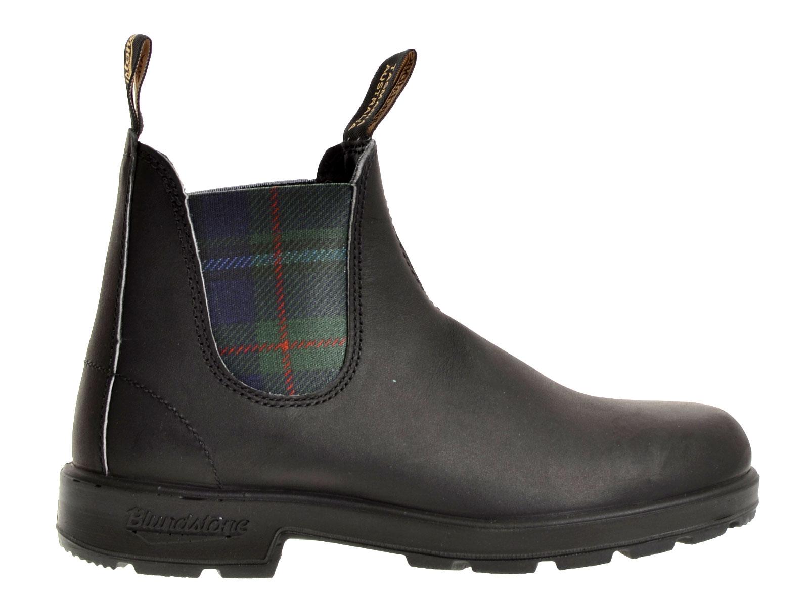 beatles elastico tartan verde 1614 BC BLACK LEATHER Blundstone