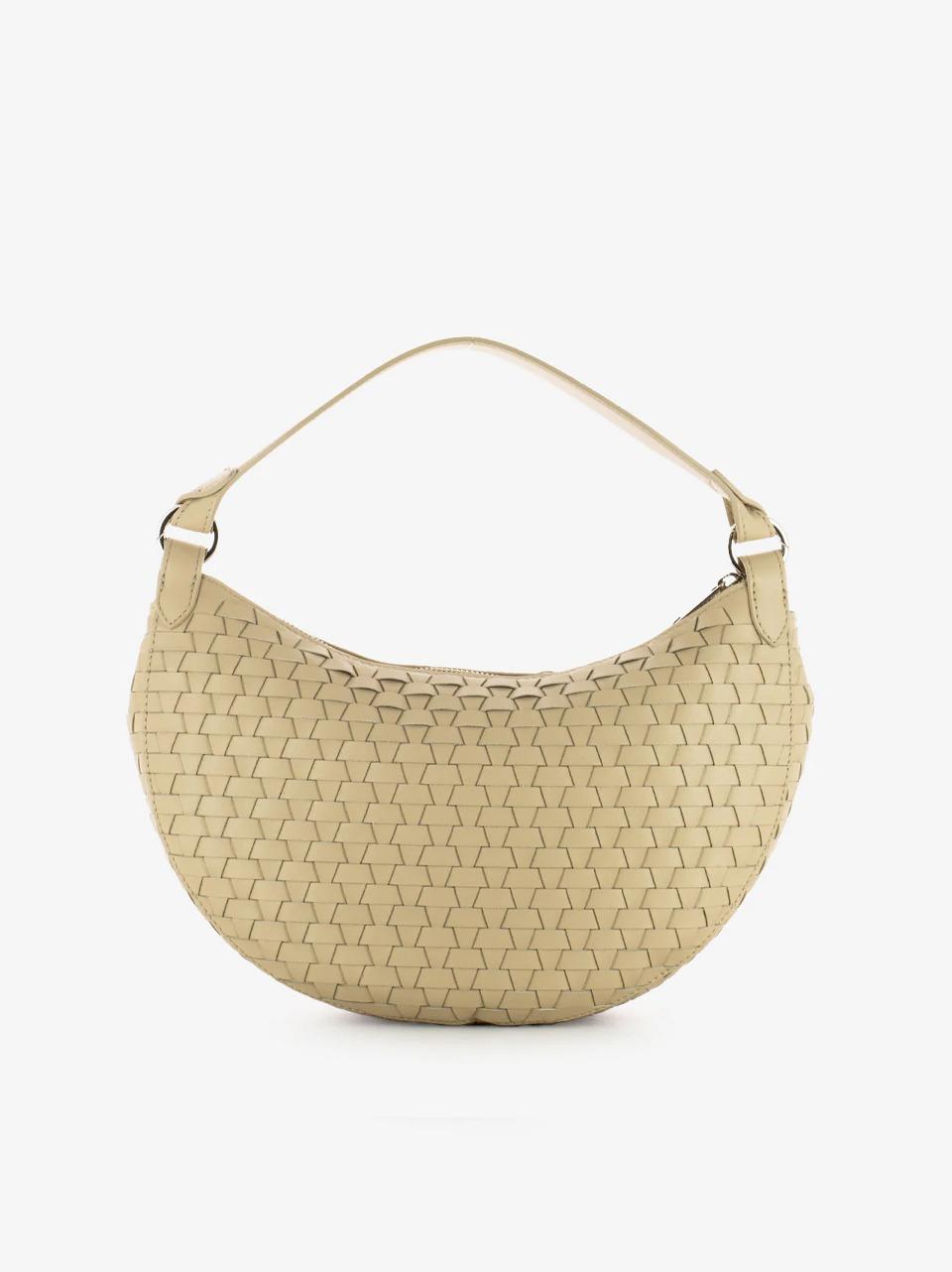 borsa dumpling large B02184WOVEN AVORIO ORCIANI