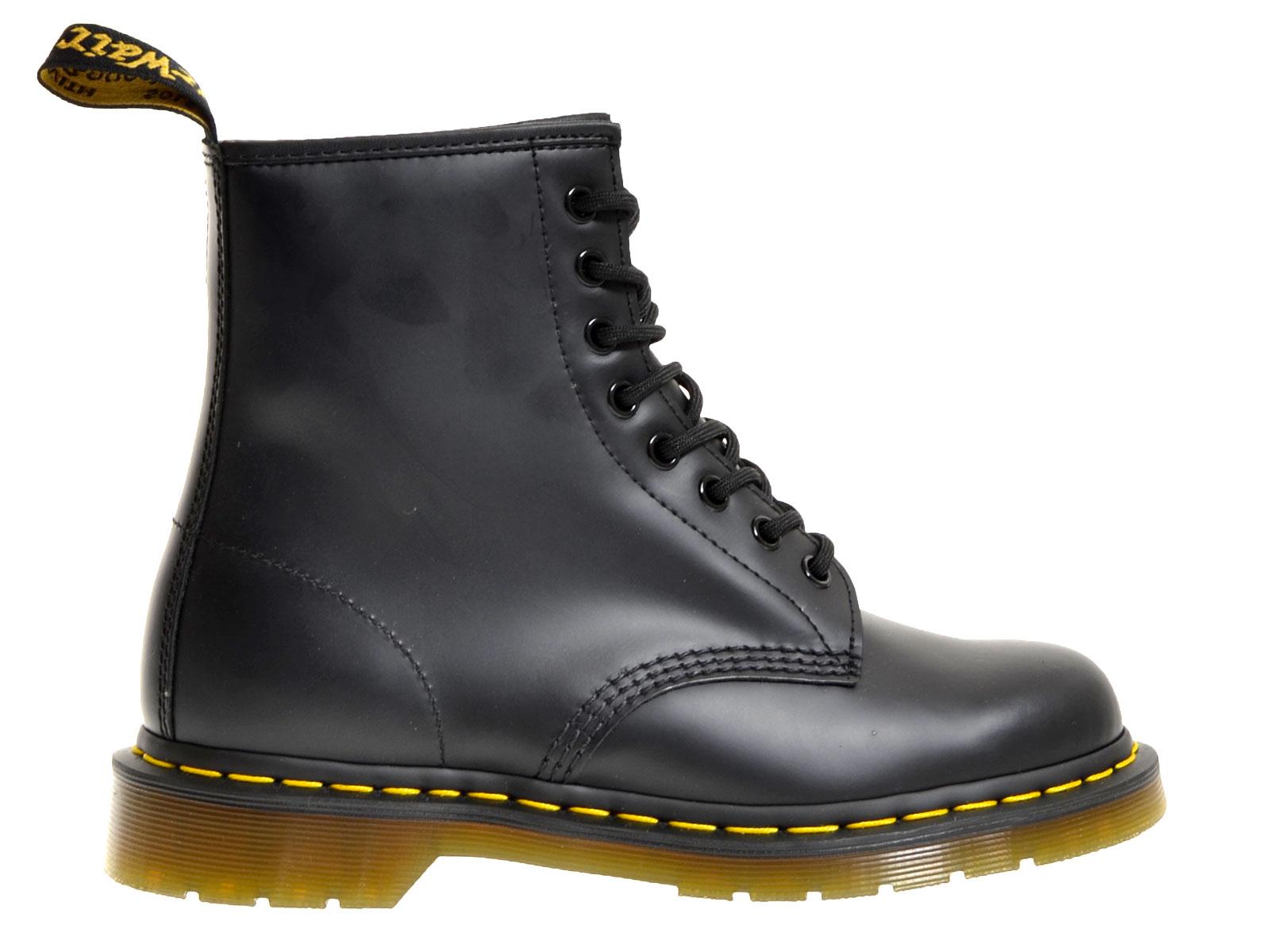 1460 anfibio 8 fori smooth 1460SMOOTH11822006 BLACK Dr Martens