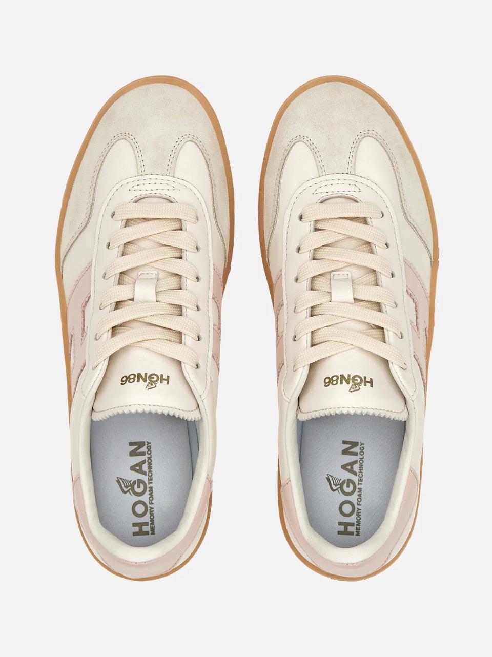 sneakers cool HXW6470FB60QDA0CA7 BIANCO ROSA HOGAN
