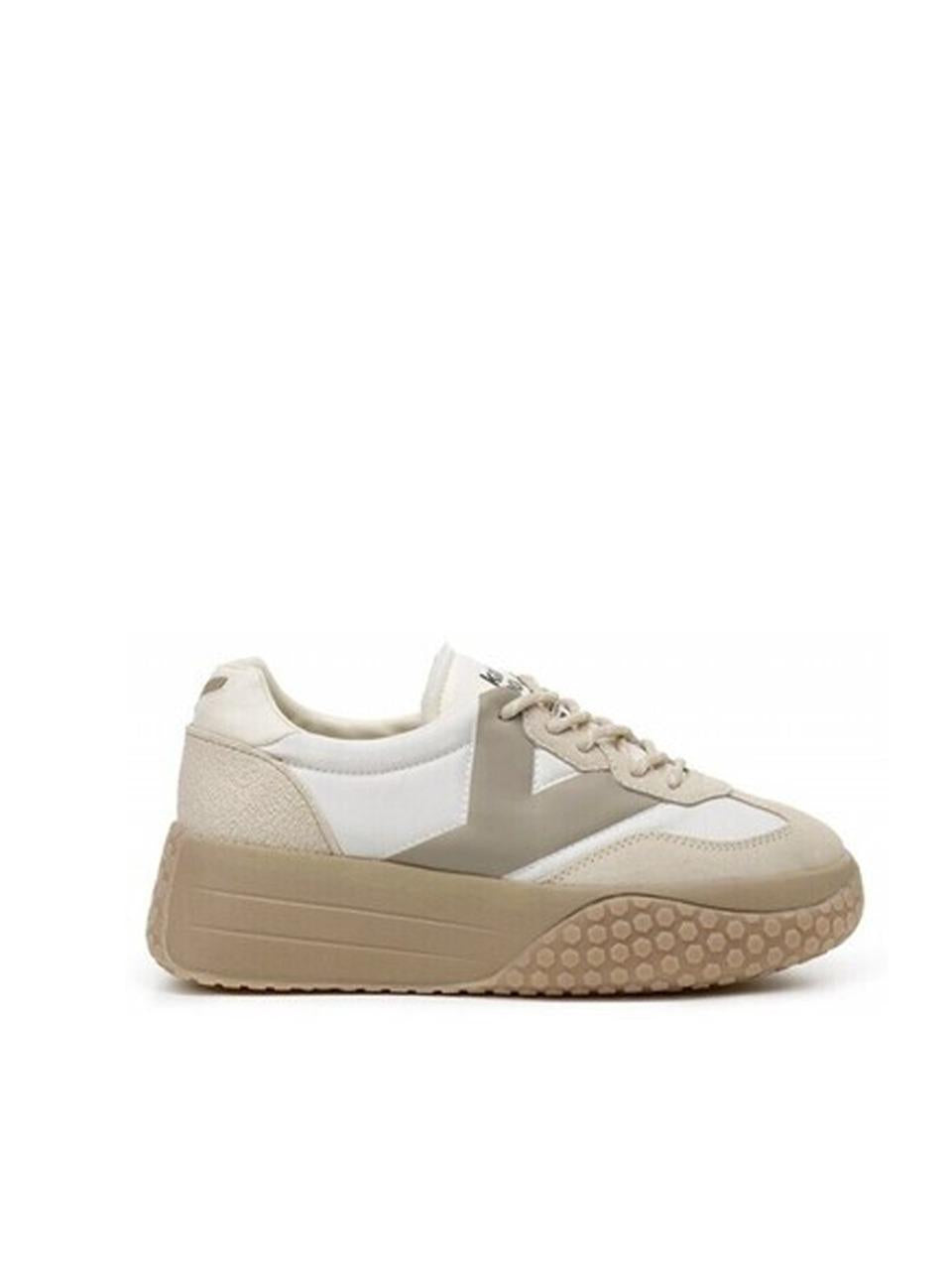 sneakers suola alta KW9768 445WHITE\TORTORA Keh.noo