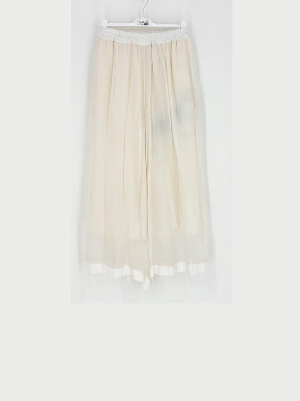 pantalone palazzo S281 WHITE SANCTA MUERTE