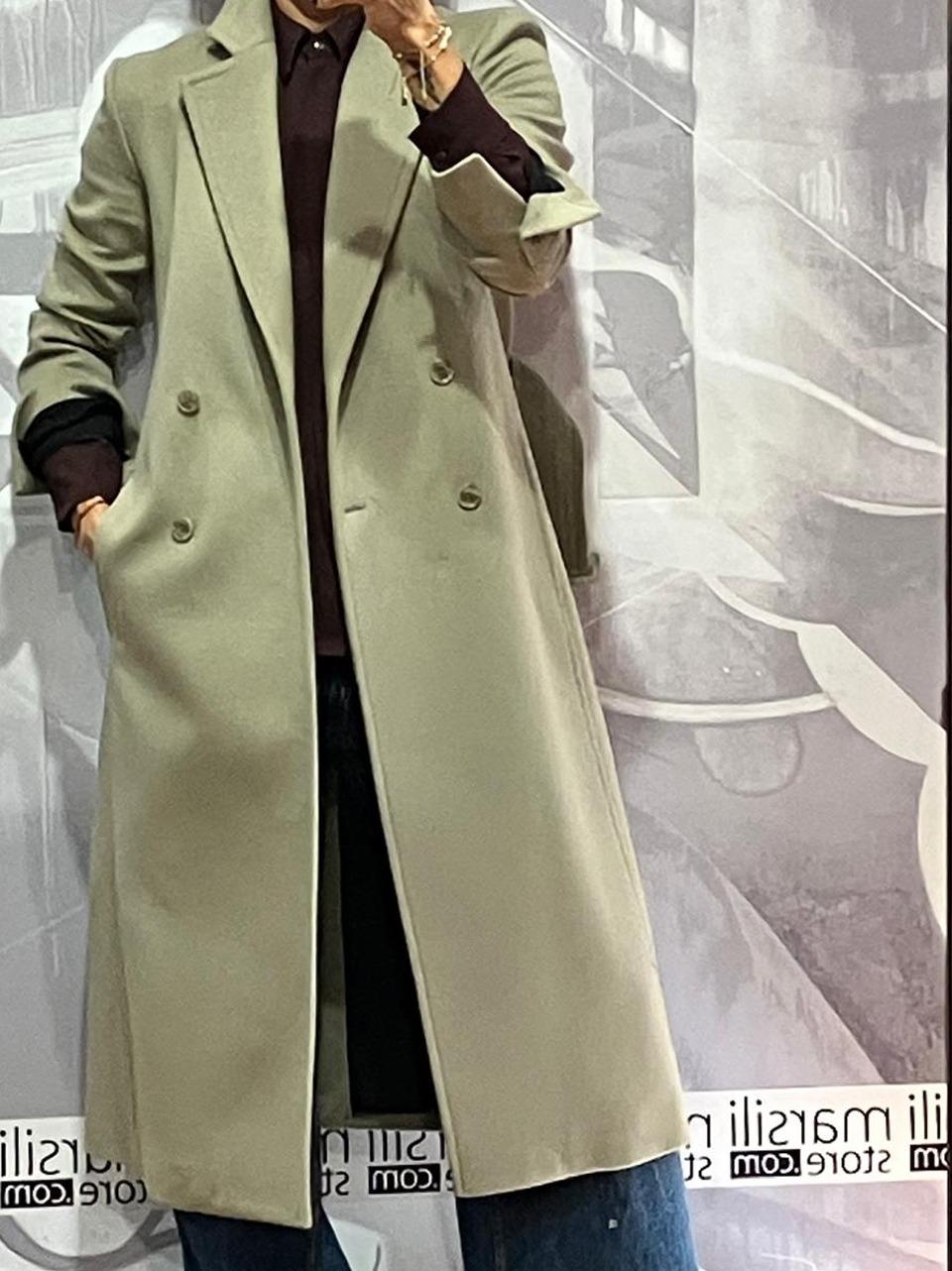 cappotto con fusciacca 2O0195 GREIGE Patrizia pepe