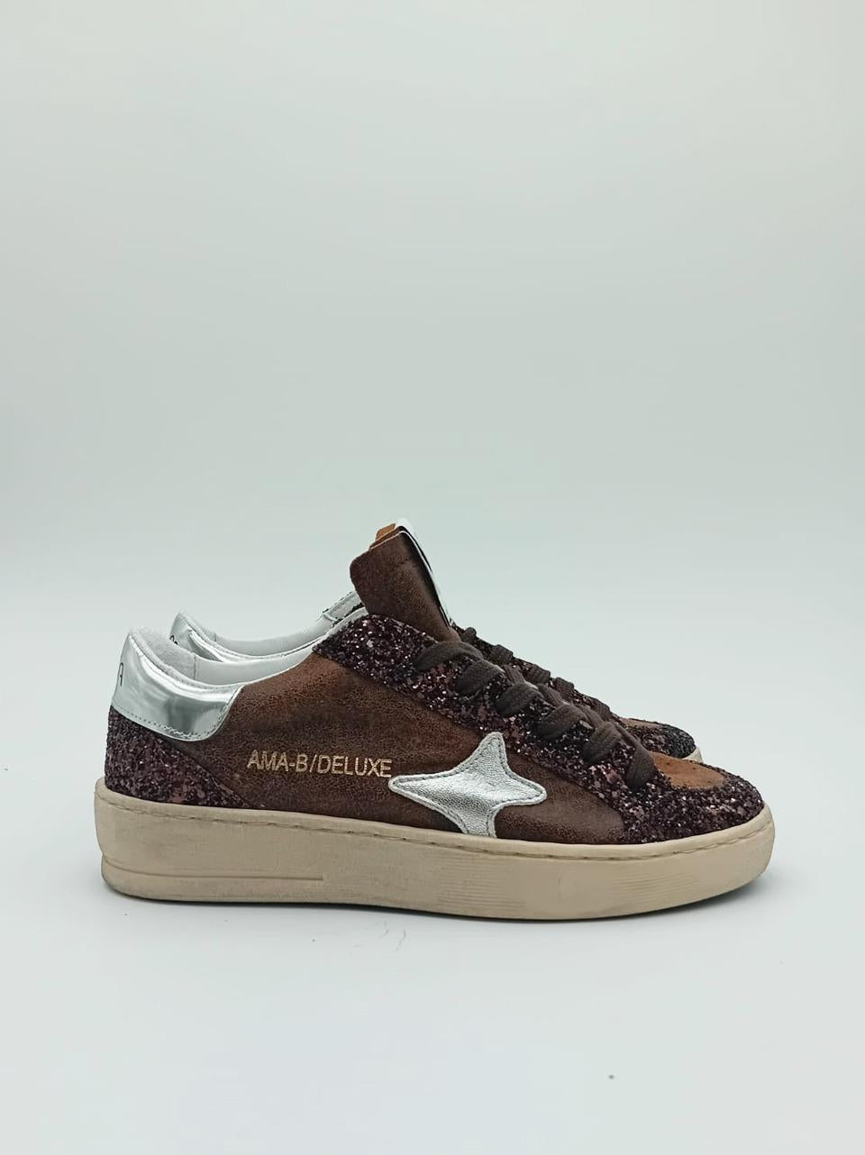 sneakers slam 4345 MARRONE AMA brand