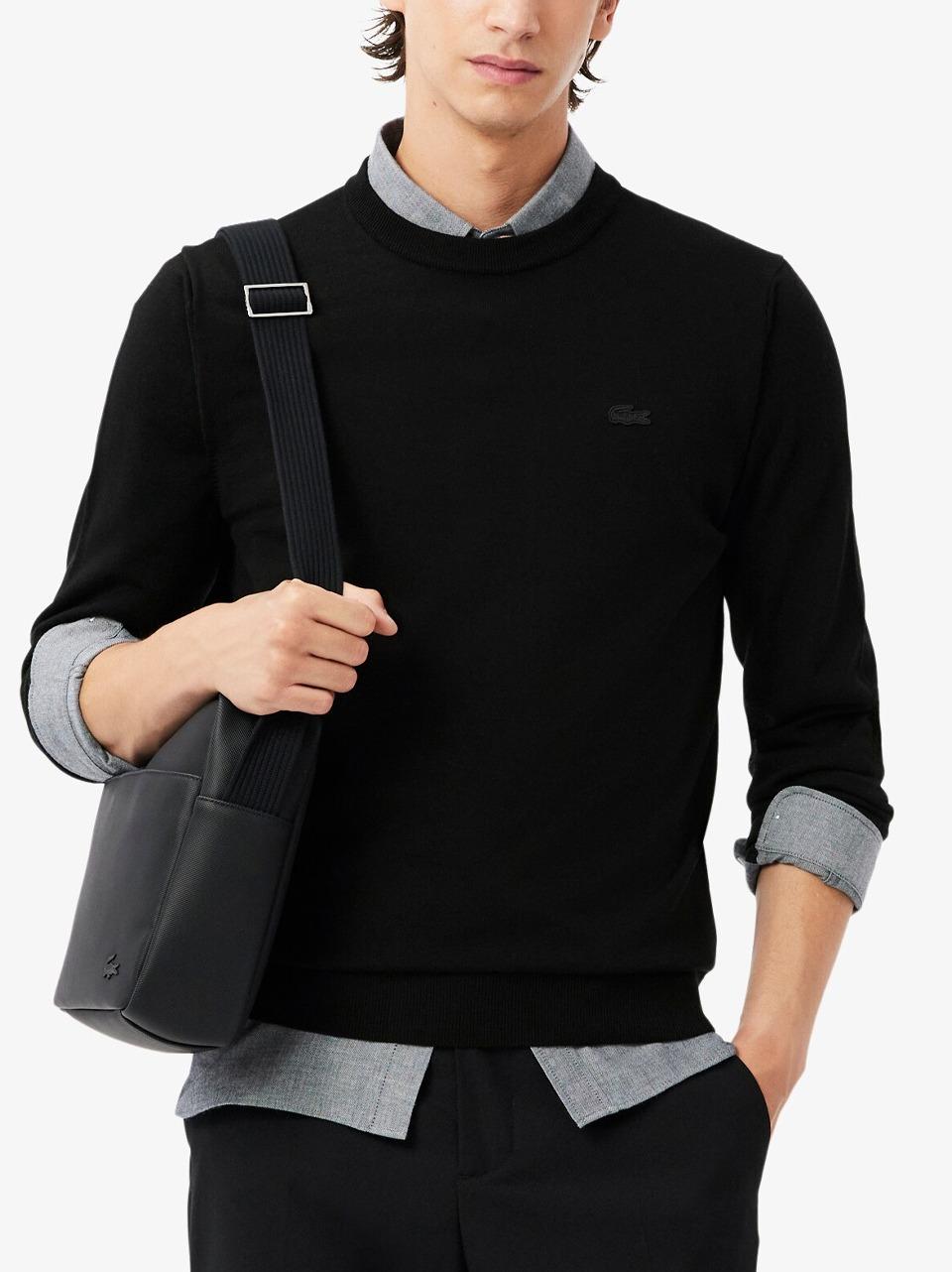 girocollo merinos monocrome AH1969 NE LACOSTE