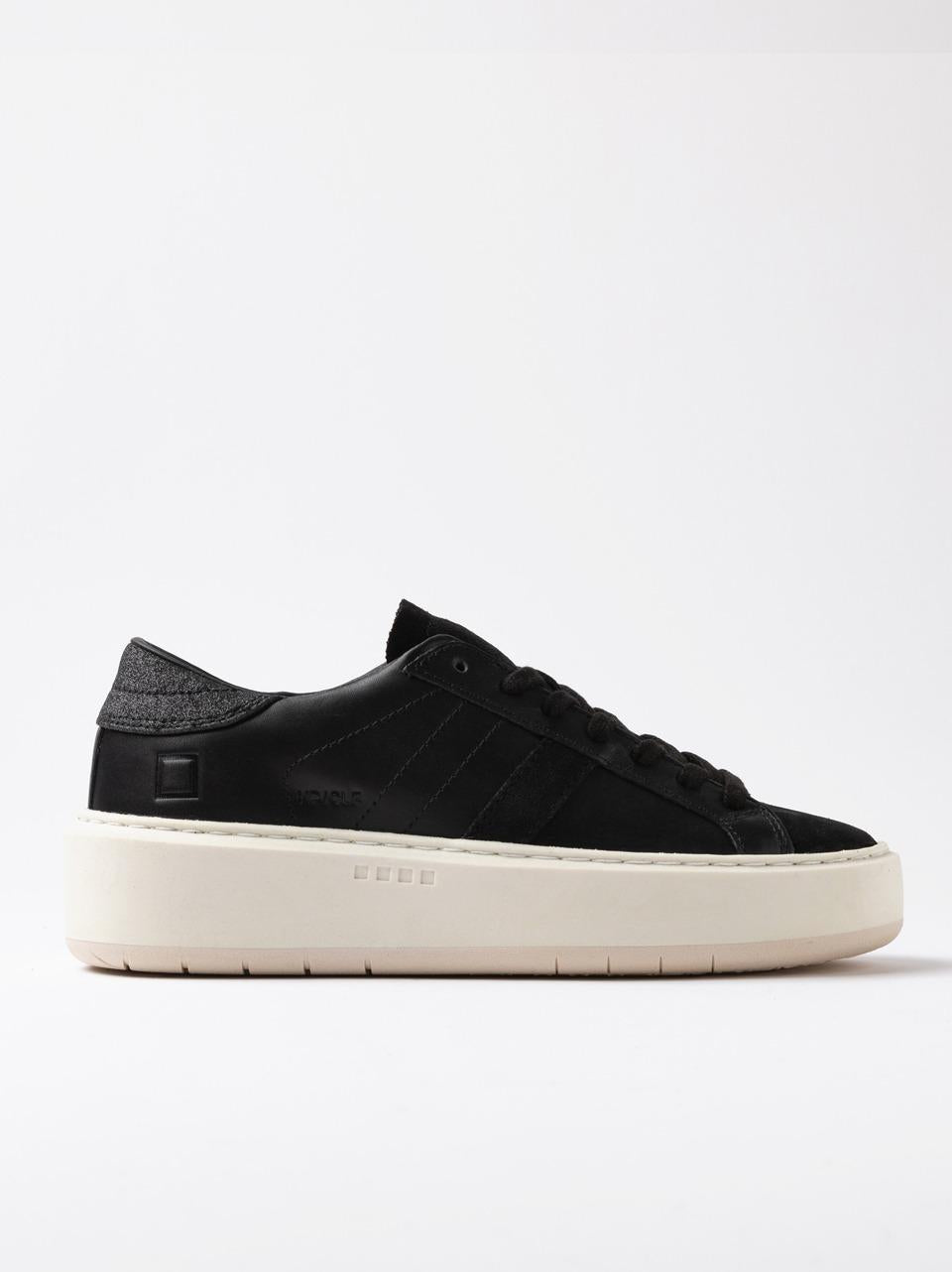 sneakers hill platform W431-HP-CA-BK NERO D.A.T.E