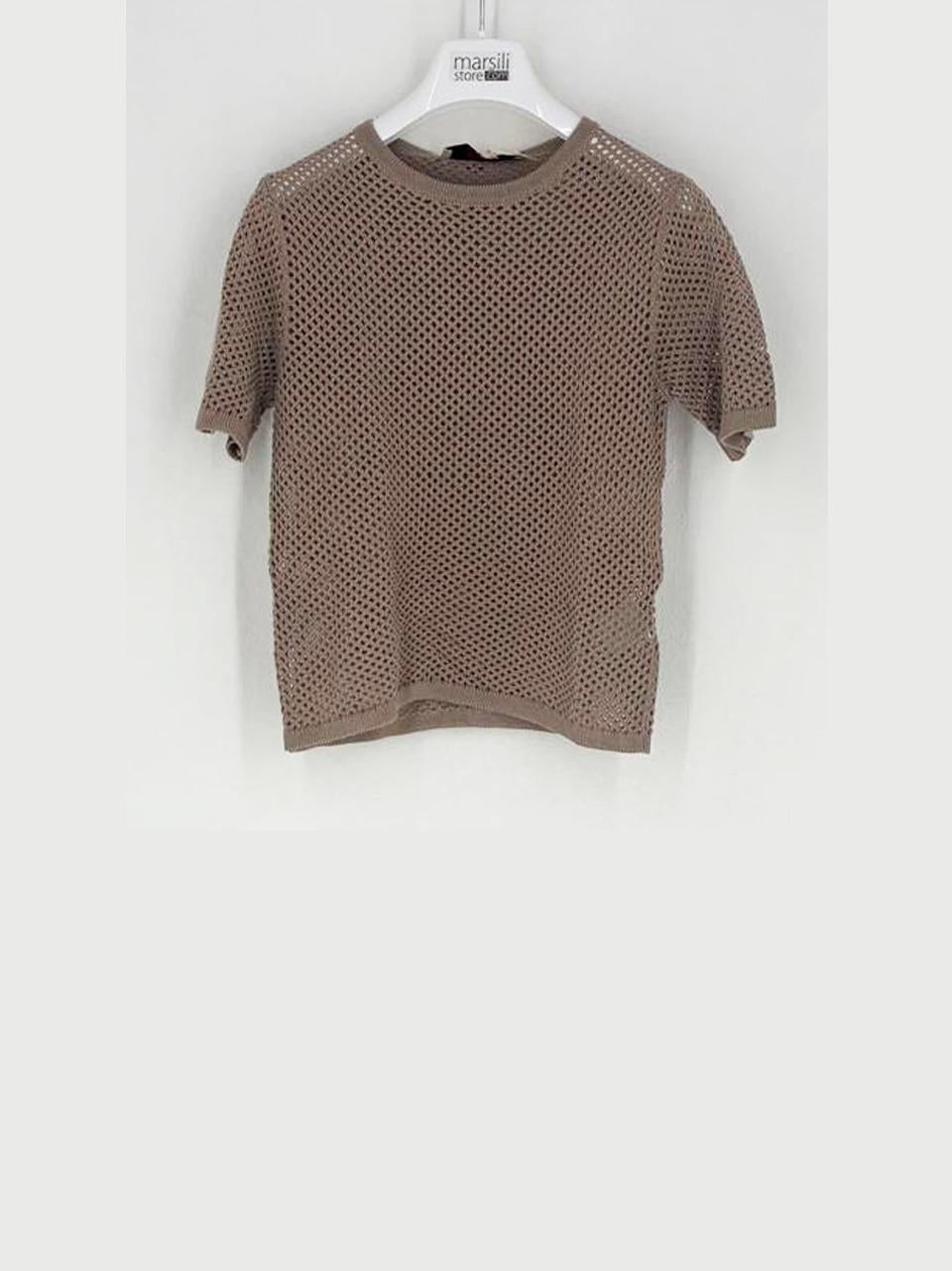 maglia traforata mezza manica JC4351032 SAND Jucca
