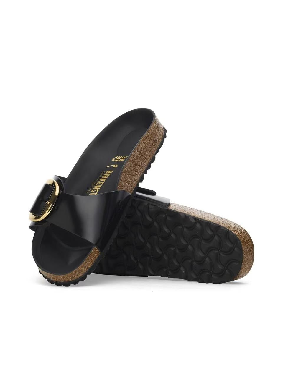 sabot madrid big bukle shine MADRID2650 BLACK BIRKENSTOCK