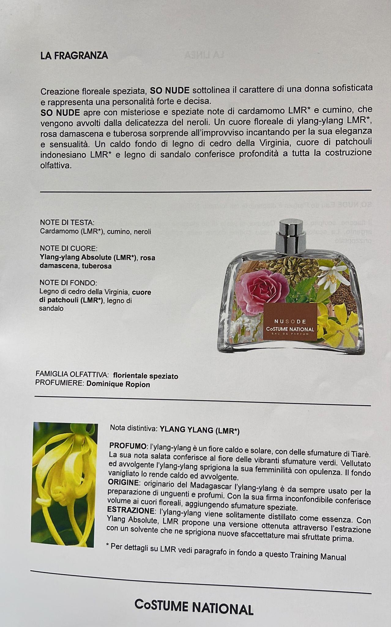 SO NUDE 100ML PROFUMO CoSTUME NATIONAL