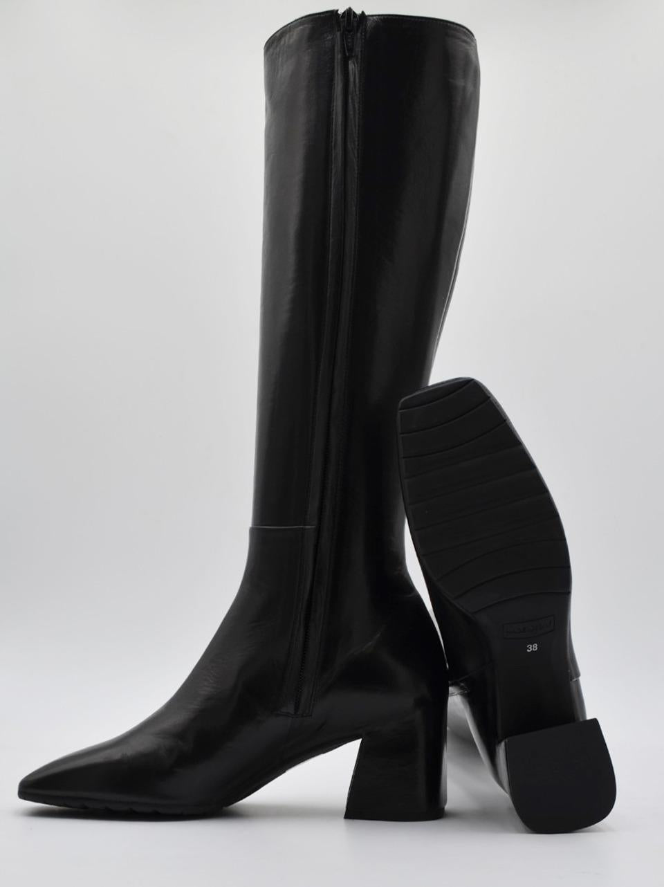 stivale tacco h 50mm T246 NERO MARA BINI