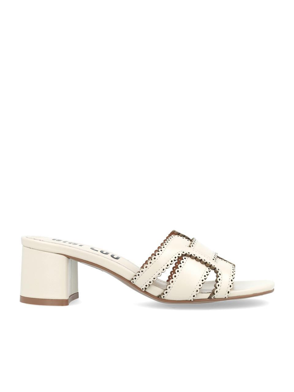 sabot tacco h50mm smerlata 756 BIANCO BIBI LOU