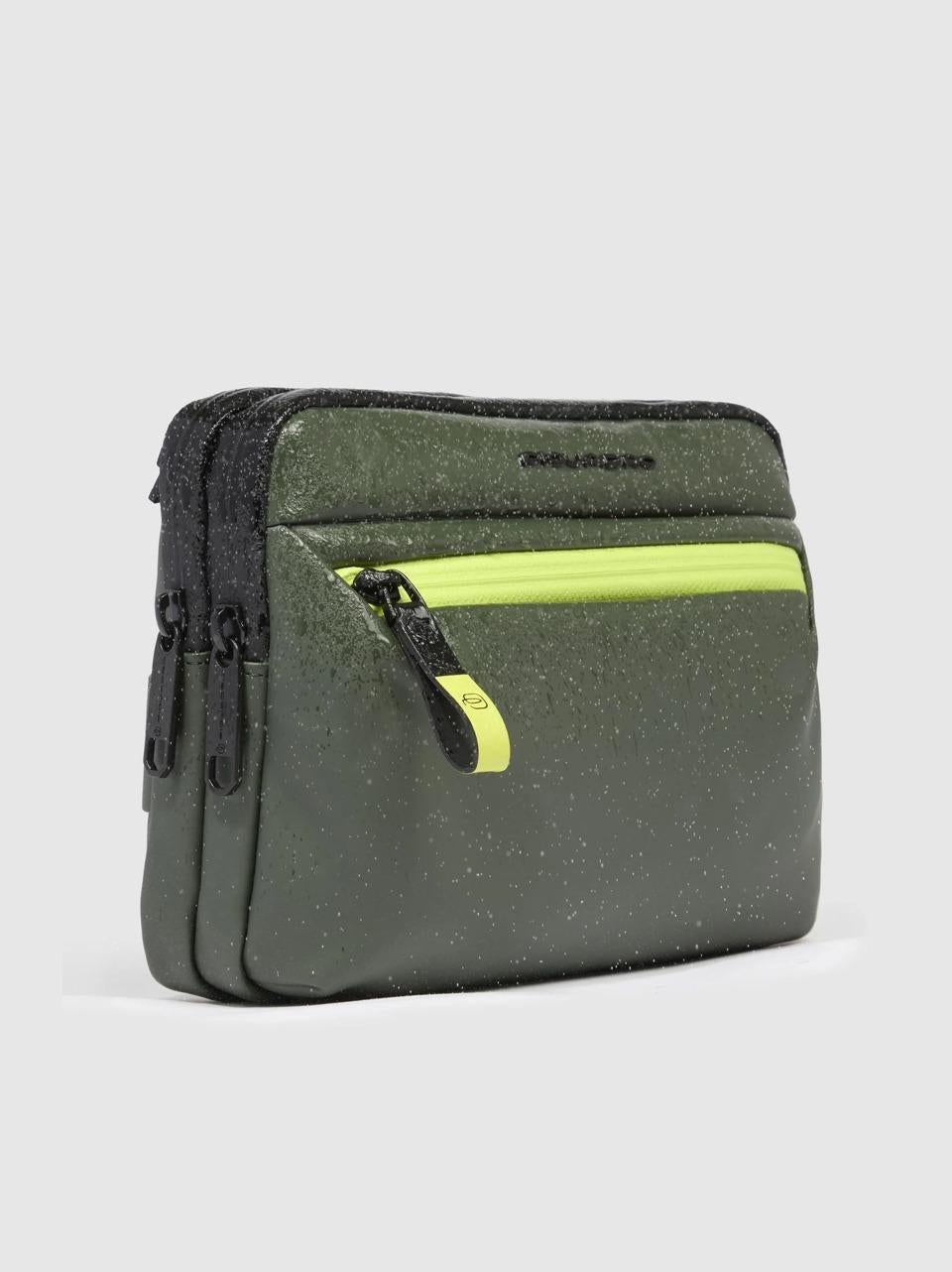 pochette\tracolla orizzontale gommata AC6492C2OW VERDE PIQUADRO