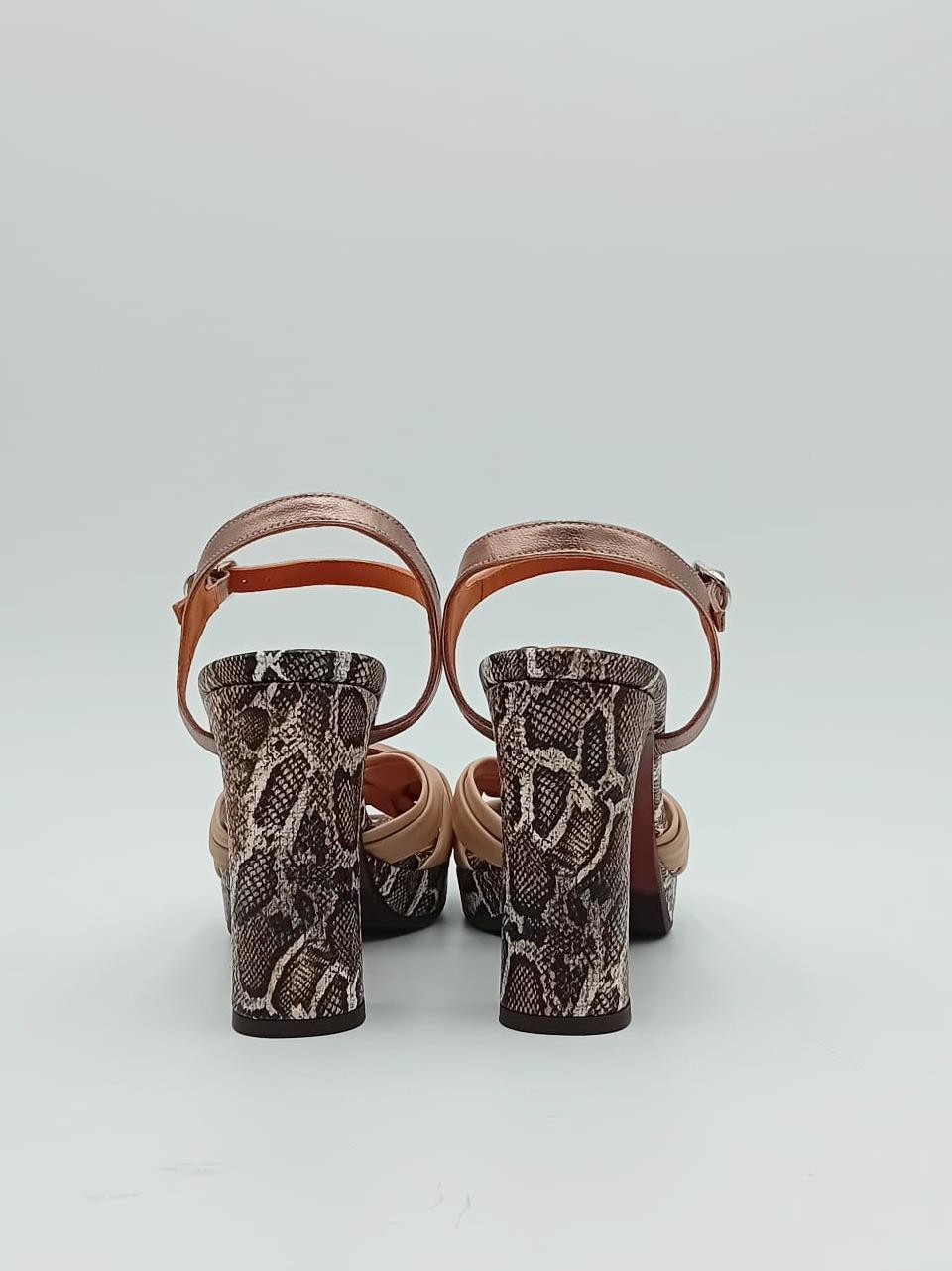 sandalo tacco h 90mm in nappa cabeit CM CABEIT SERPIN NATUR CHIE MIHARA