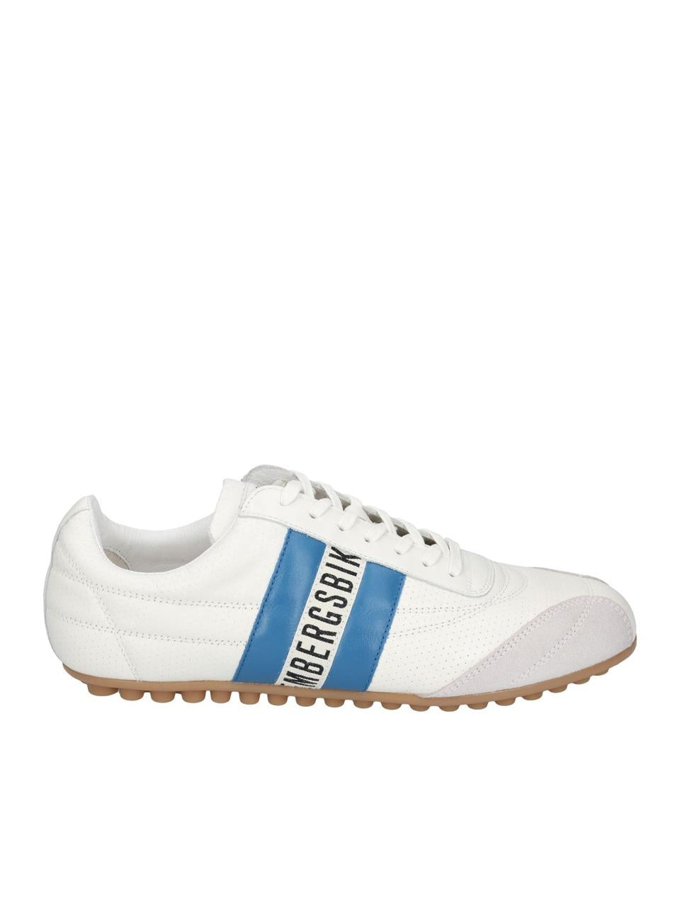 sneakers soccer 30509 BBIANCO\BLU BIKKEMBERGS