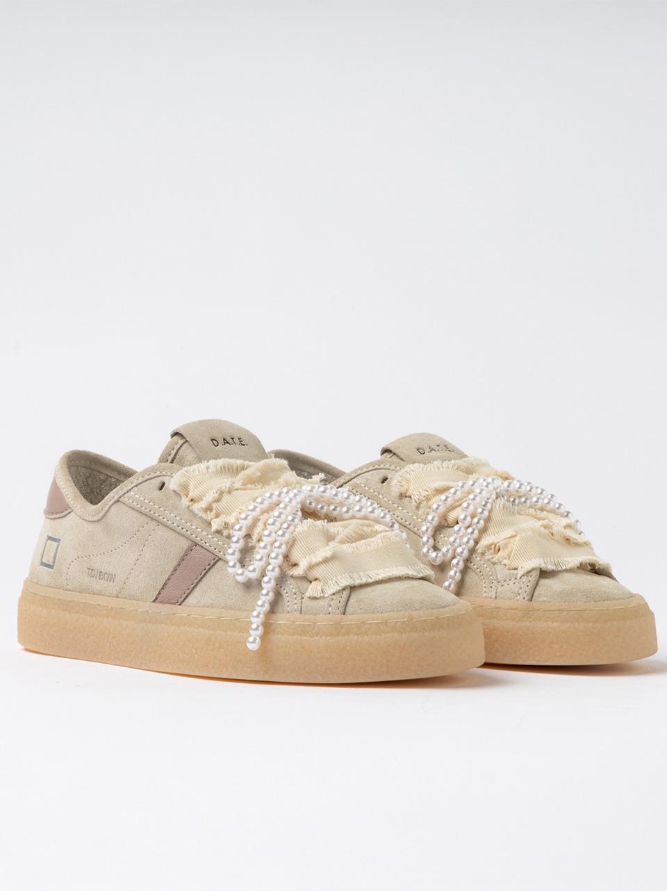 sneakers tender W441-TE-BW-BI BOW BEIGE D.A.T.E