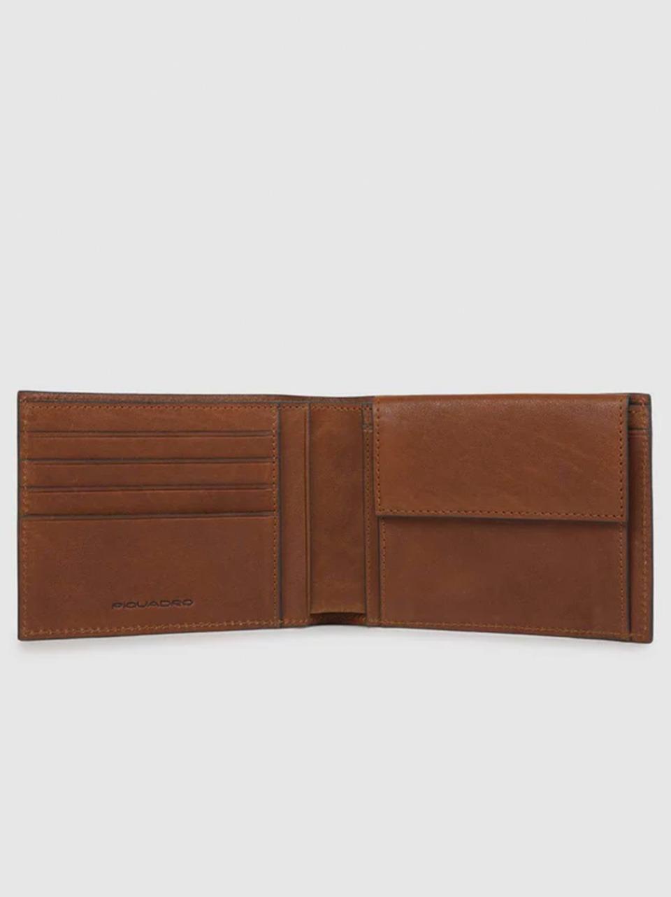 portafogli con portamonete PU257B3R CUCUOIO PIQUADRO