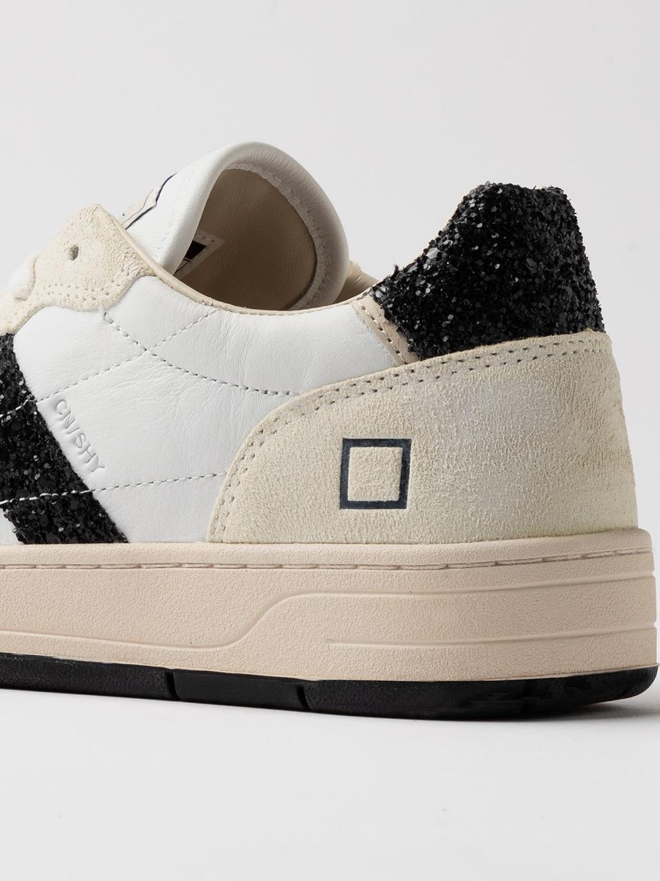 sneakers court2.0 CR-SH-GB BIANCO NERO D.A.T.E