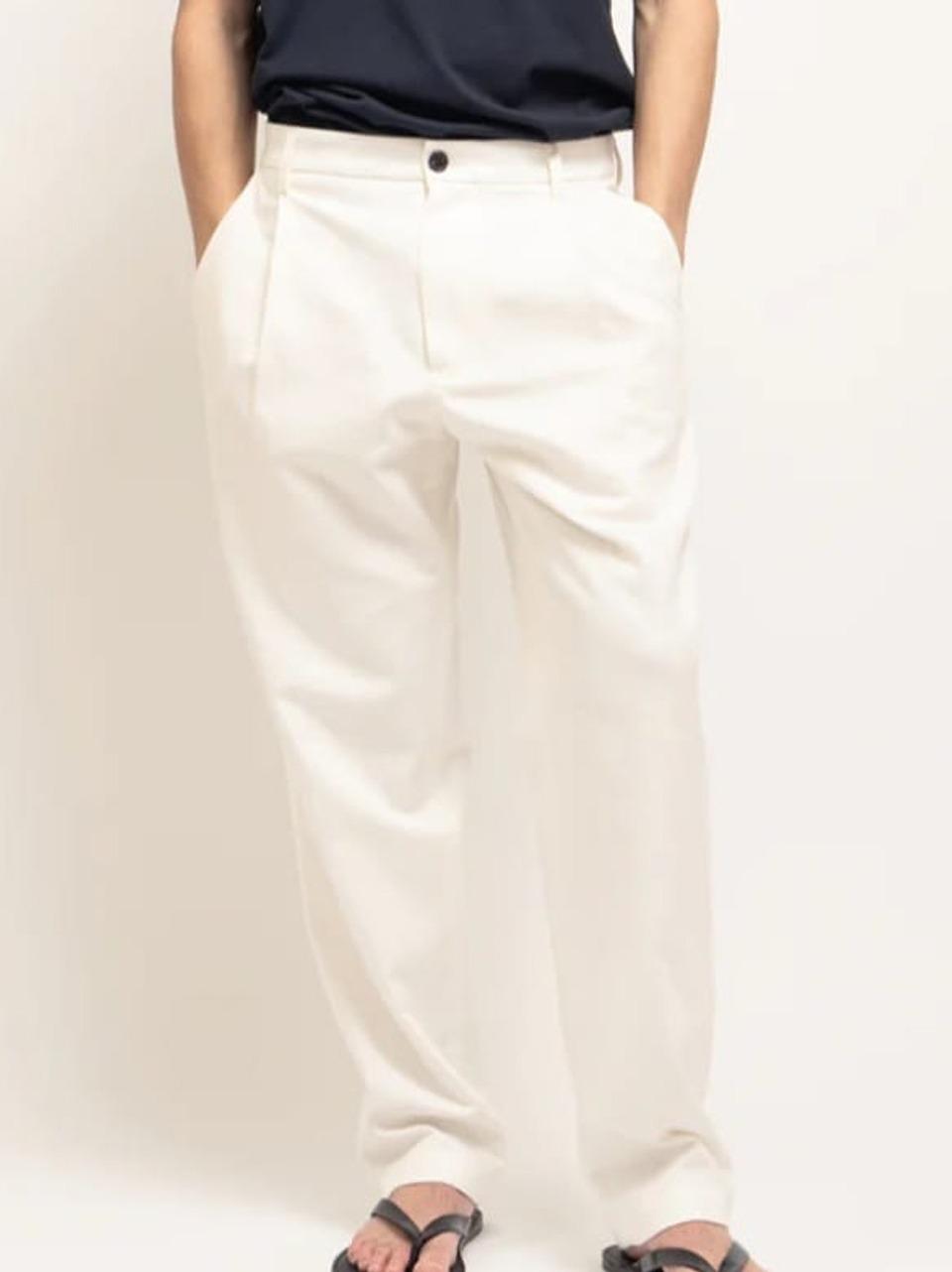 pantalone pinces GIN LINO COTONE L DEPARTMENT FIVE