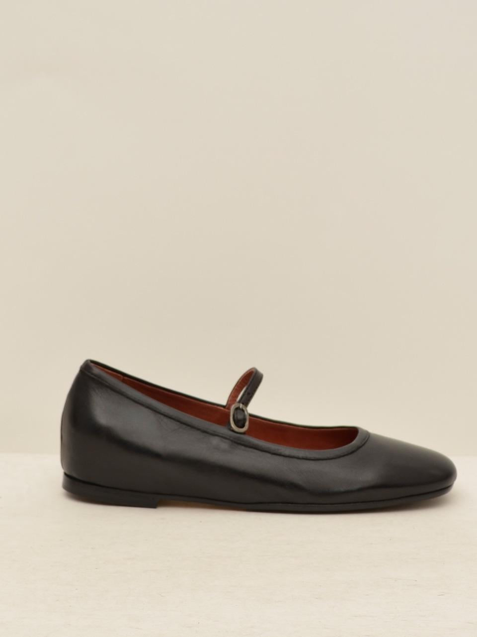 ballerina con laccetto alla caviglia 42305 NERO LORENA PAGGI