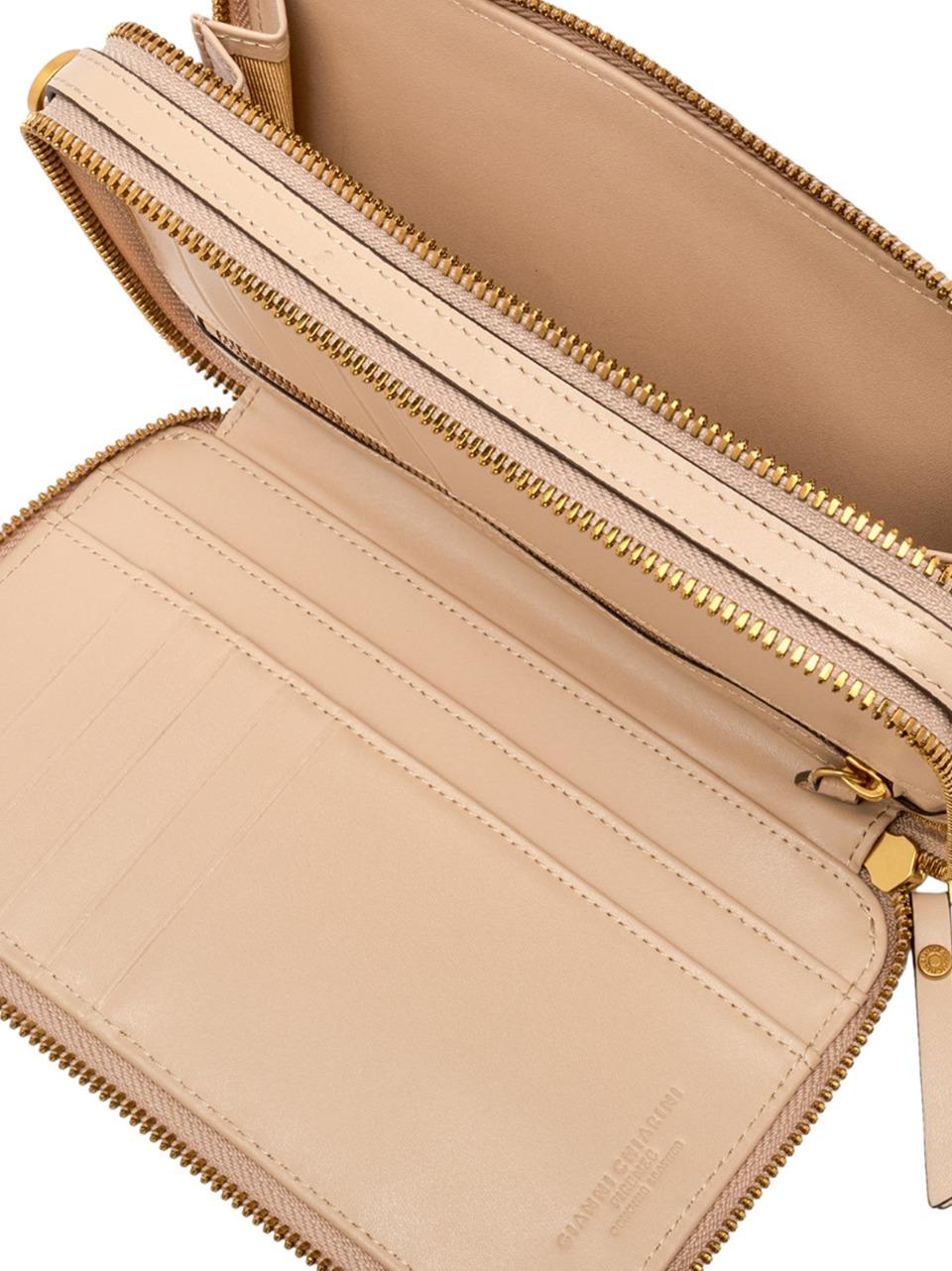 borsa tracolla 2 zip BS1013763CALF CREAM GIANNI CHIARINI