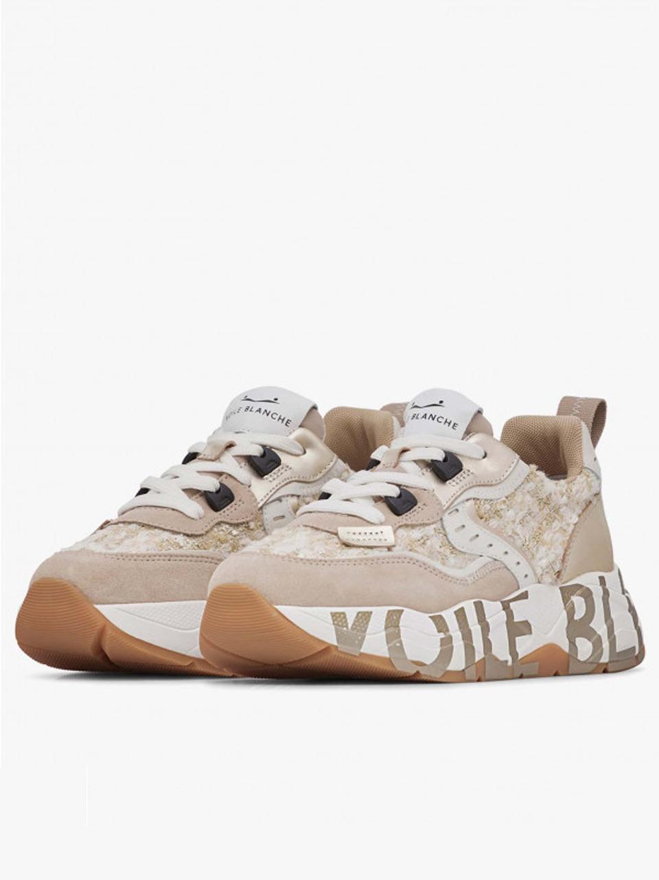 sneakers club 105 CLUB 105-16 2E49 BEIGE PLATINUM VOILE BLANCHE