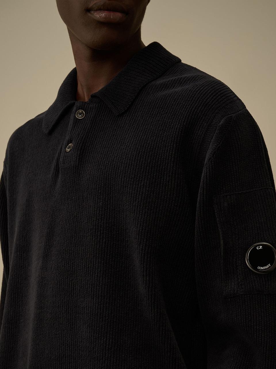 maglia polo in ciniglia KN021A 005558G B C.P COMPANY