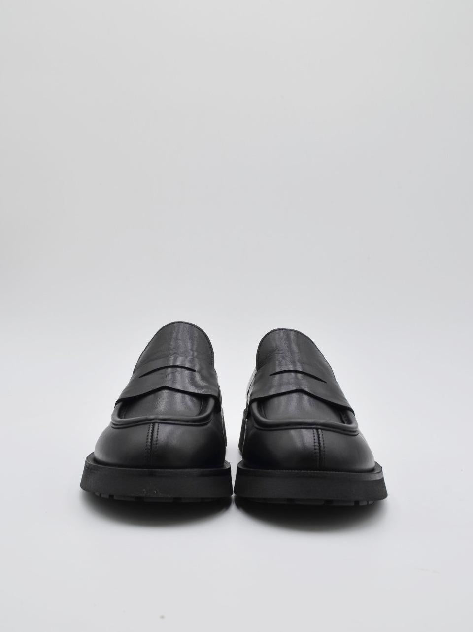 mocassino con passanre 7829 NERO ATTIMO
