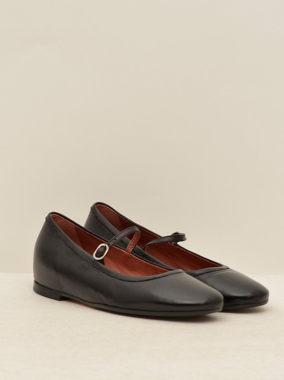 ballerina con laccetto alla caviglia 42305 NERO LORENA PAGGI
