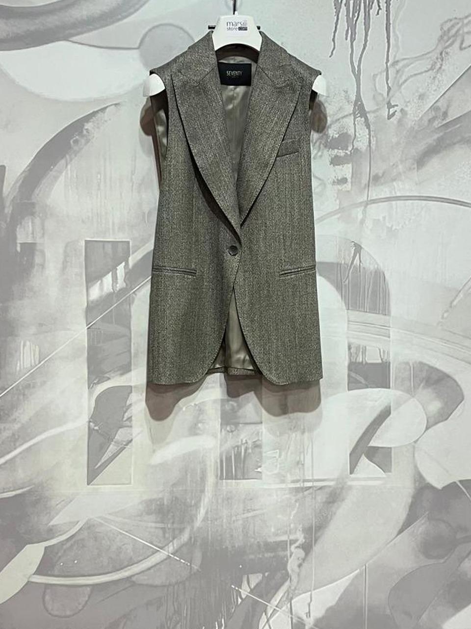 gilet giacca spigato GT014310 920 SEVENTY