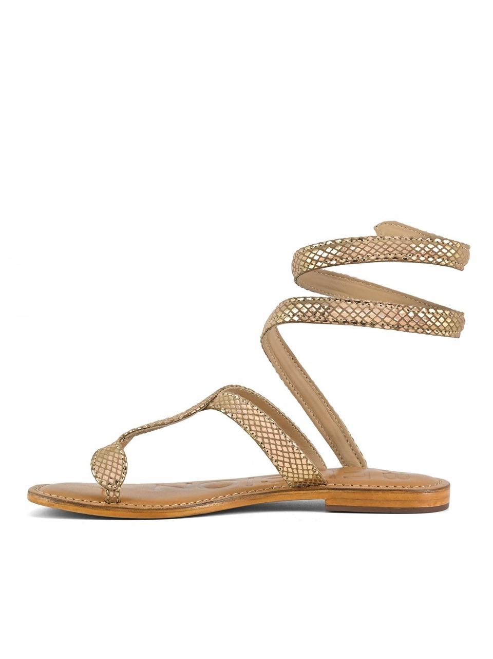 sandalo flat infradito R2250001 PINK GOLD CB FUSION
