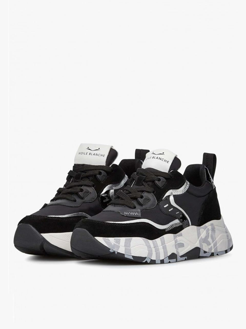 sneakers club 105 001-2017475-05 1A03NERO VOILE BLANCHE