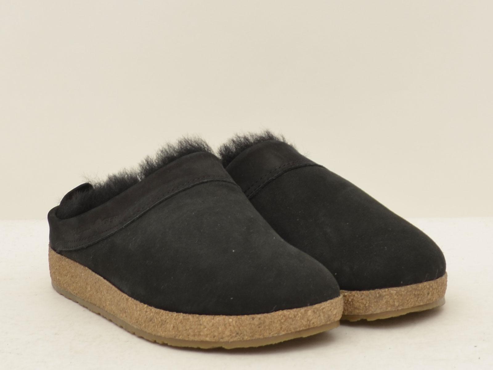 sabot snowbird in shearling 713015 03BLACK HAFLINGER