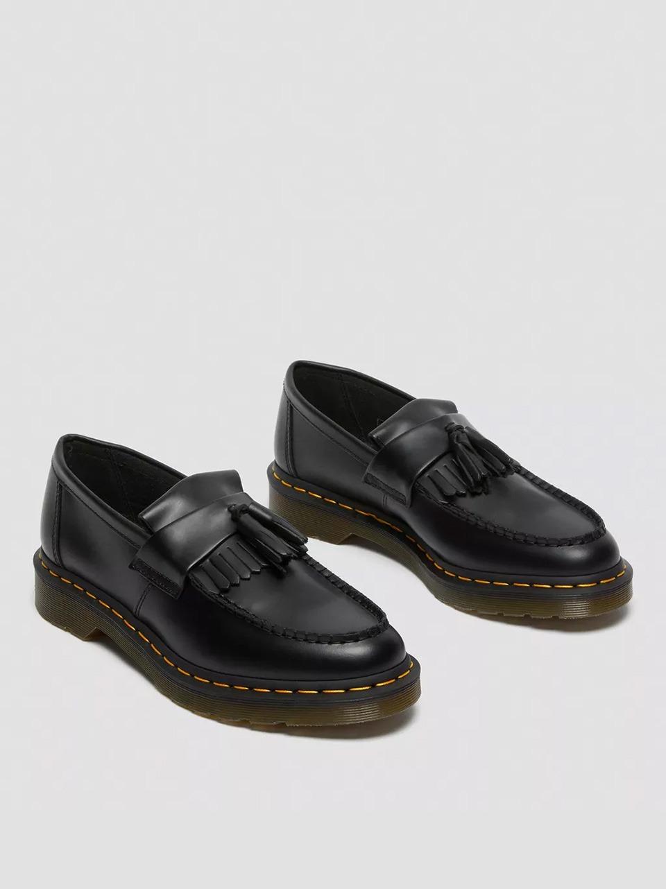 mocassino adrian cuciture gialle ADRIAN YS22209001 SMOOTHBLACK Dr Martens