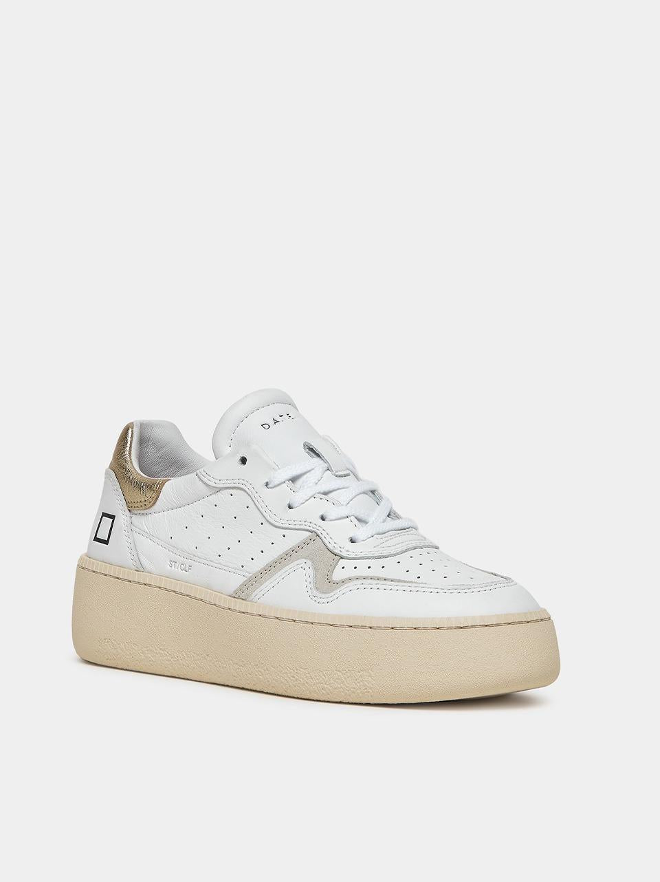 sneakers step W997-ST-CA-WM BIANCO\ORO D.A.T.E