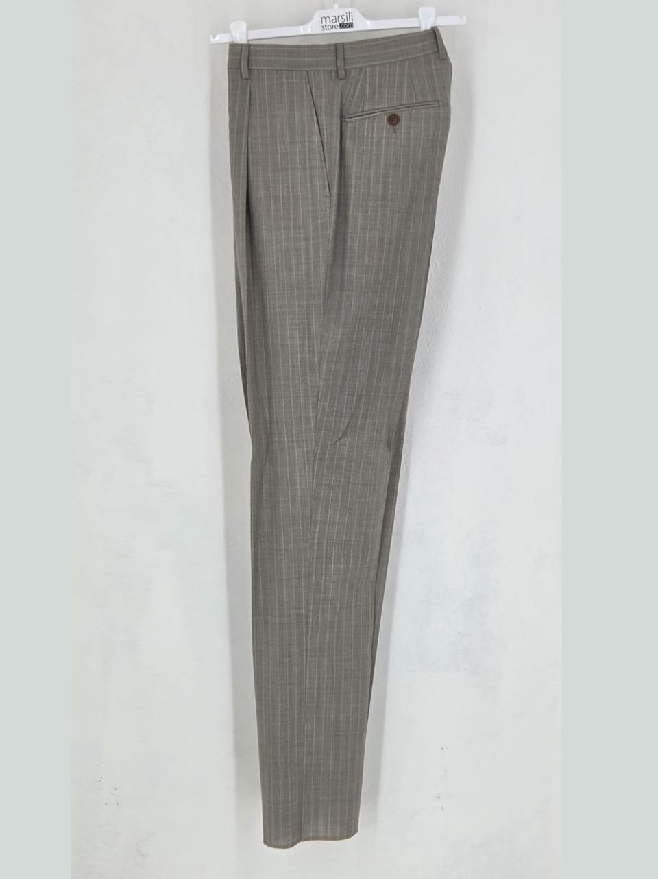 abito gessato monopetto 2 spacchi in cotone PAVIA ATE6 125 BRERAS MILANO