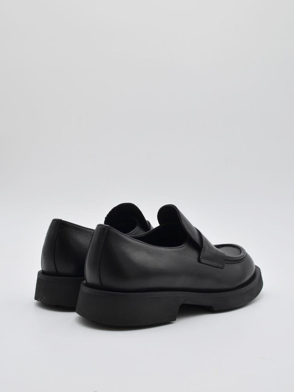 mocassino con passanre 7829 NERO ATTIMO