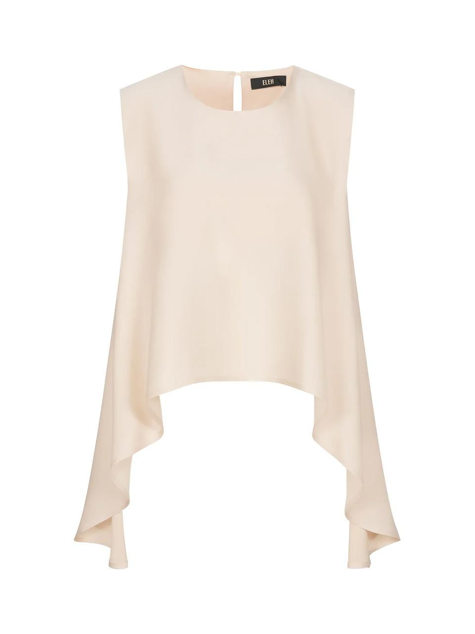 top con punte in raso 0048 A ELEh