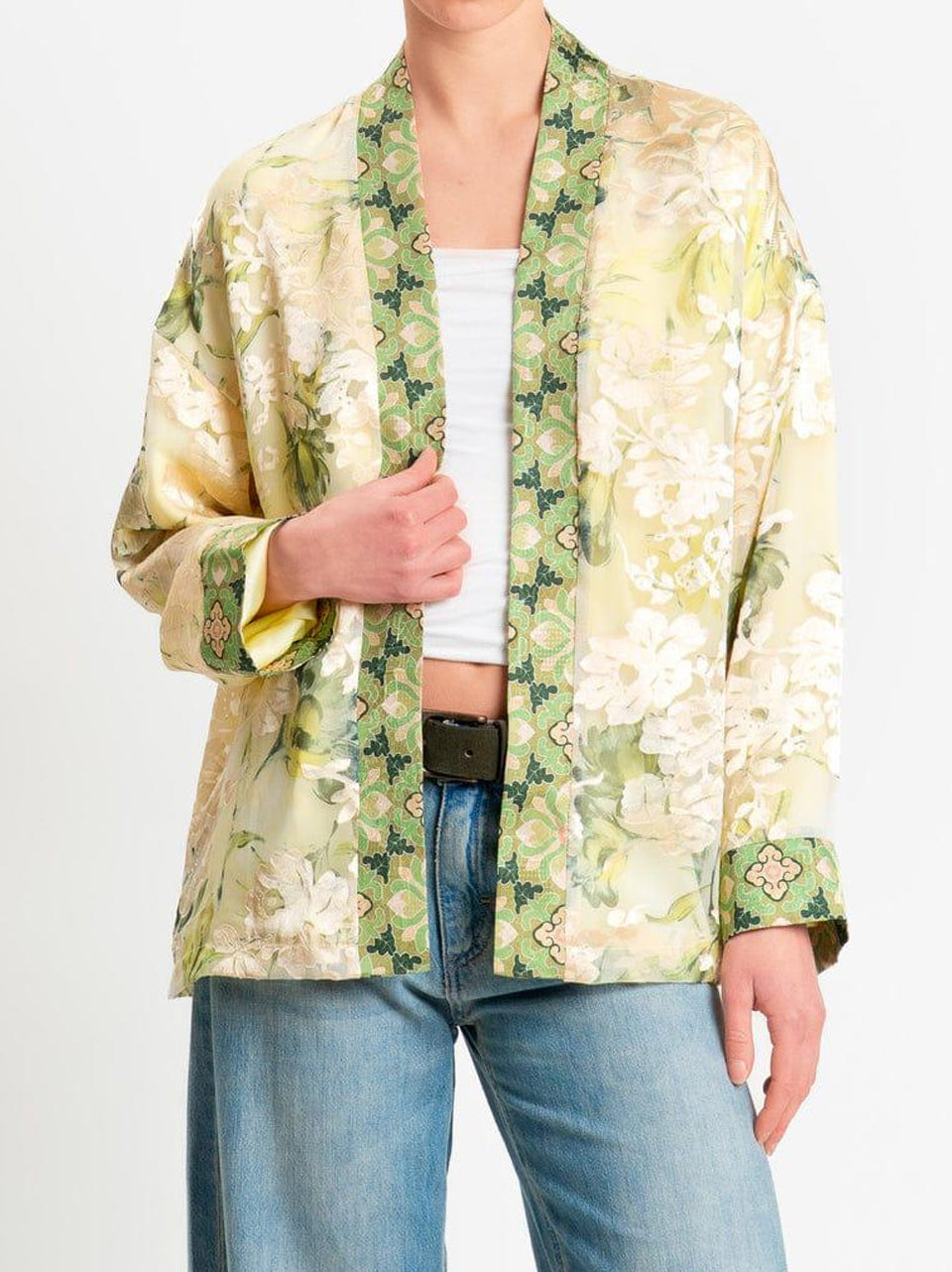 kimono corto fantasia floreale