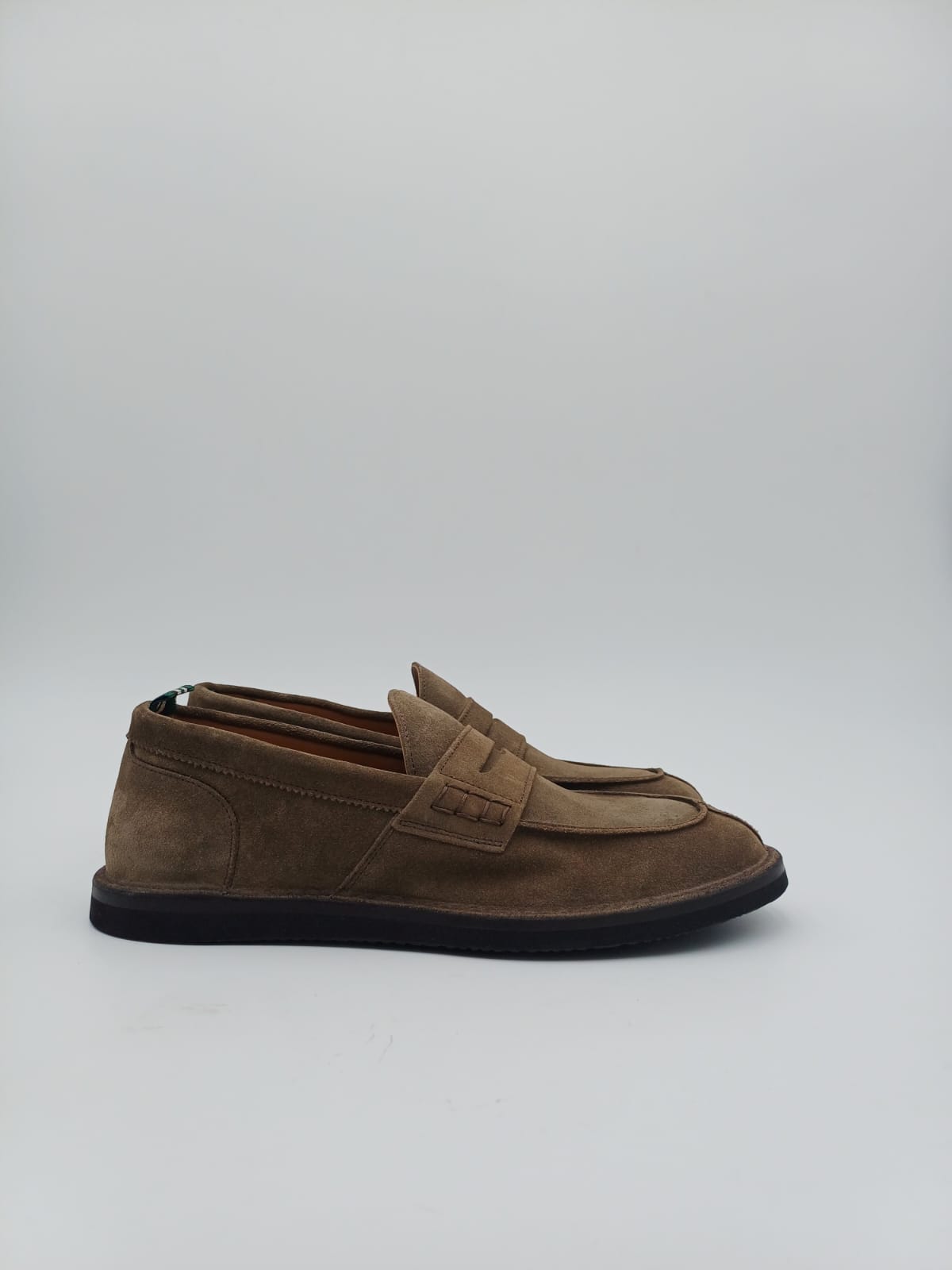 mocassino con passante ideal suola in gomma