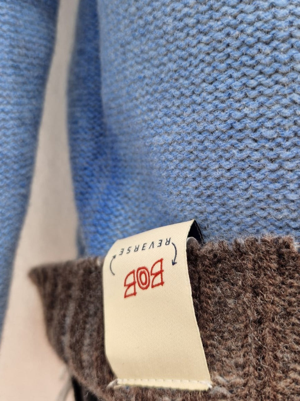 maglia reversibile tintura croce BRADLEY MORO CIELO BOB 