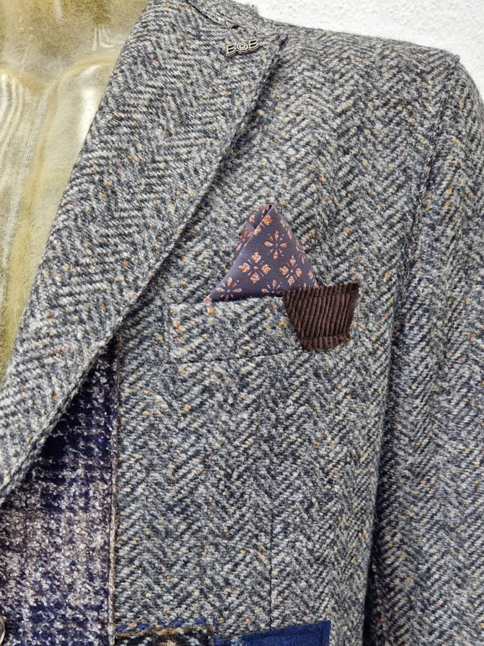 giacca patchwork MARVELL 503 GR BOB 