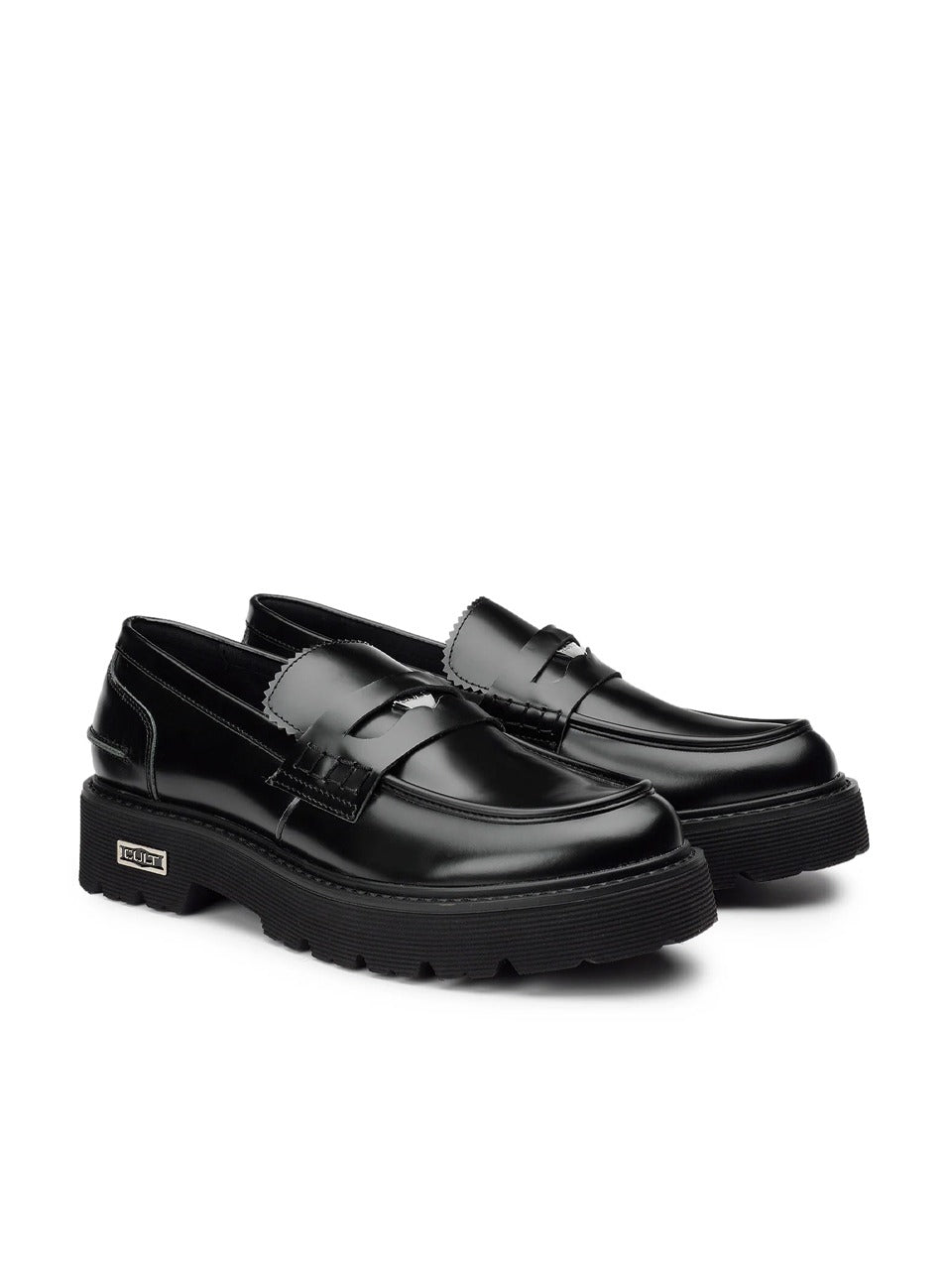 mocassino con passante con penny CLM3635 BLACK CULT 