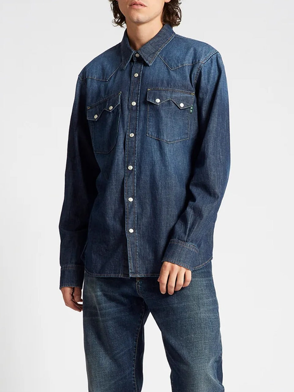 camicia tex denim JHON DF0084 D DEPARTMENT FIVE 