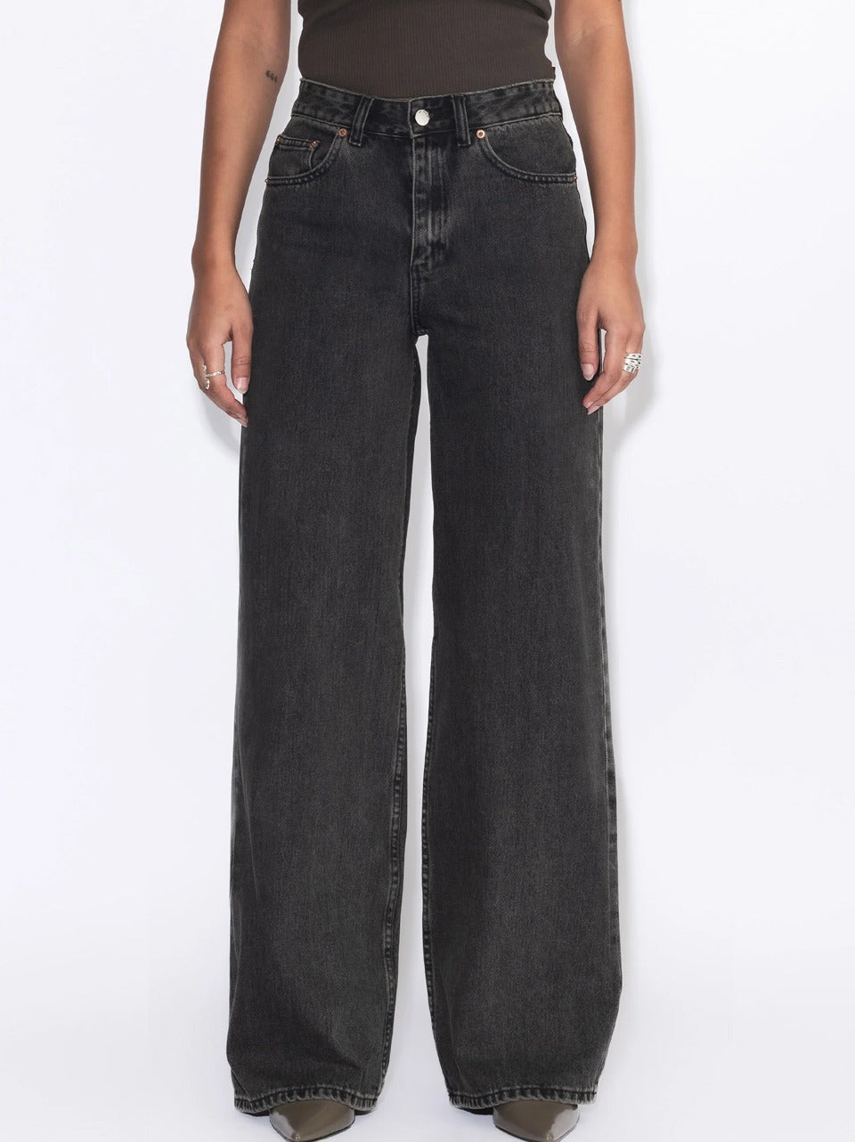 jeans palazzo aged black RAVE HIGHT WIDE DENIM Dr DENIM 
