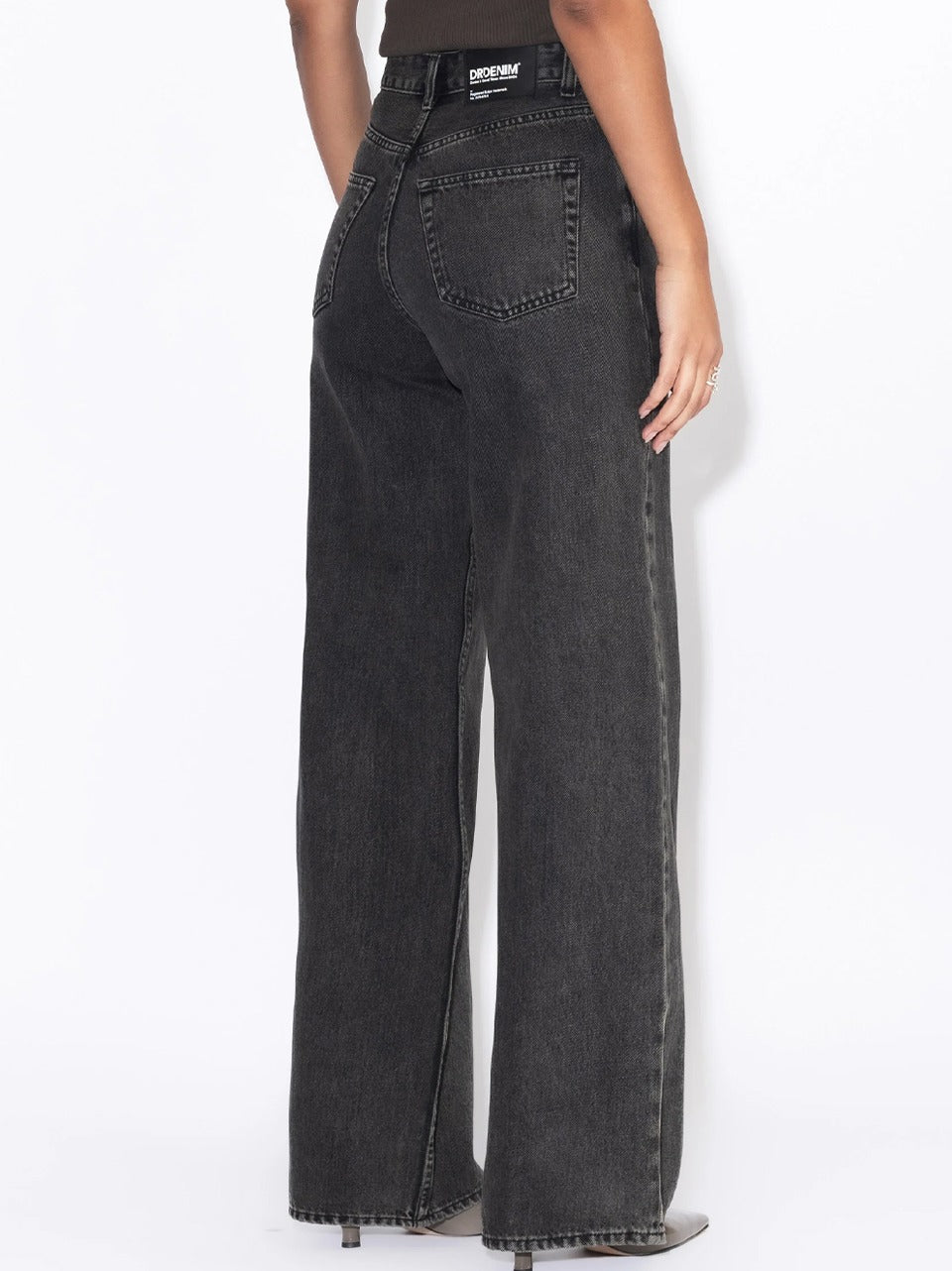 jeans palazzo aged black RAVE HIGHT WIDE DENIM Dr DENIM 