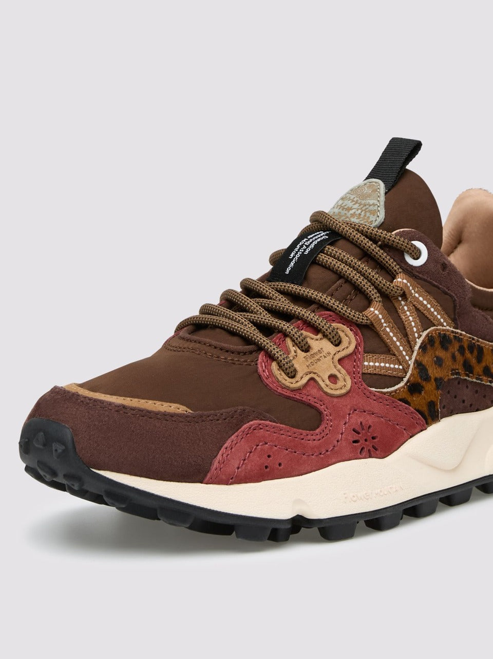 sneakers yamano 3 YAMANO 3 1D34 BROWN BORDEAUX FLOWER MOUNTAIN 