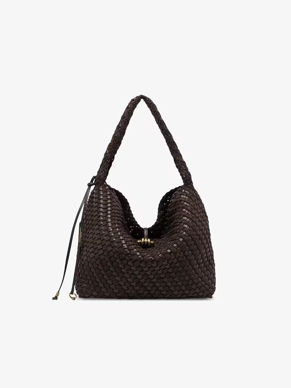 borsa aurelie media camoscio e pelle intrecciata BS12066WPLINT ESPRESSO GIANNI CHIARINI 