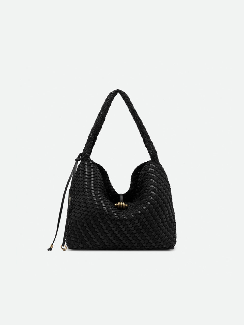 borsa aurelie media camoscio e pelle intrecciata BS12066WPLINT NERO GIANNI CHIARINI 