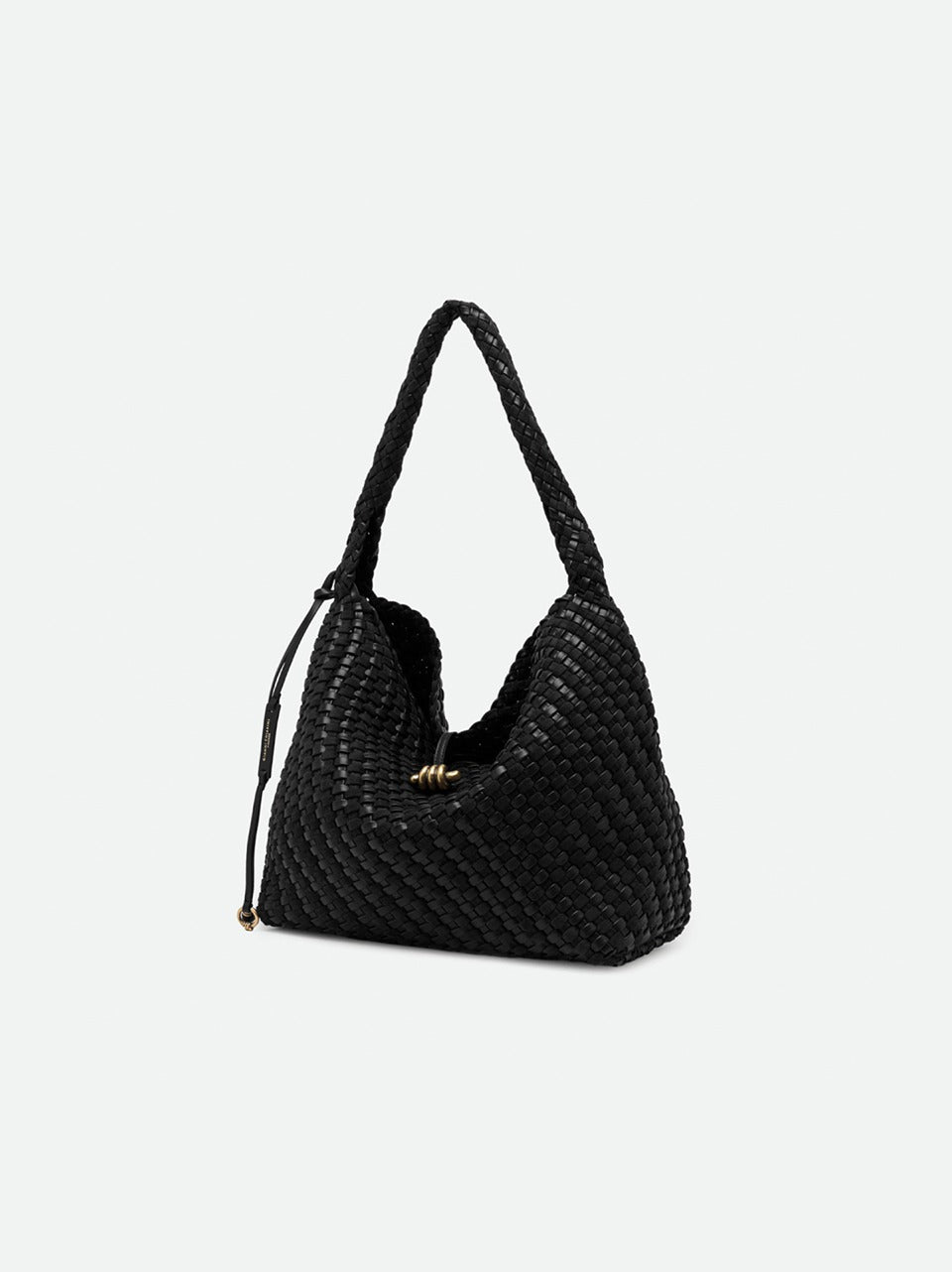 borsa aurelie media camoscio e pelle intrecciata BS12066WPLINT NERO GIANNI CHIARINI 